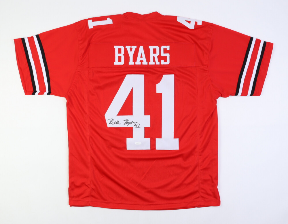 Keith Byars Signed Ohio State Buckeyes Jersey (JSA) Philly Eagles Running Back