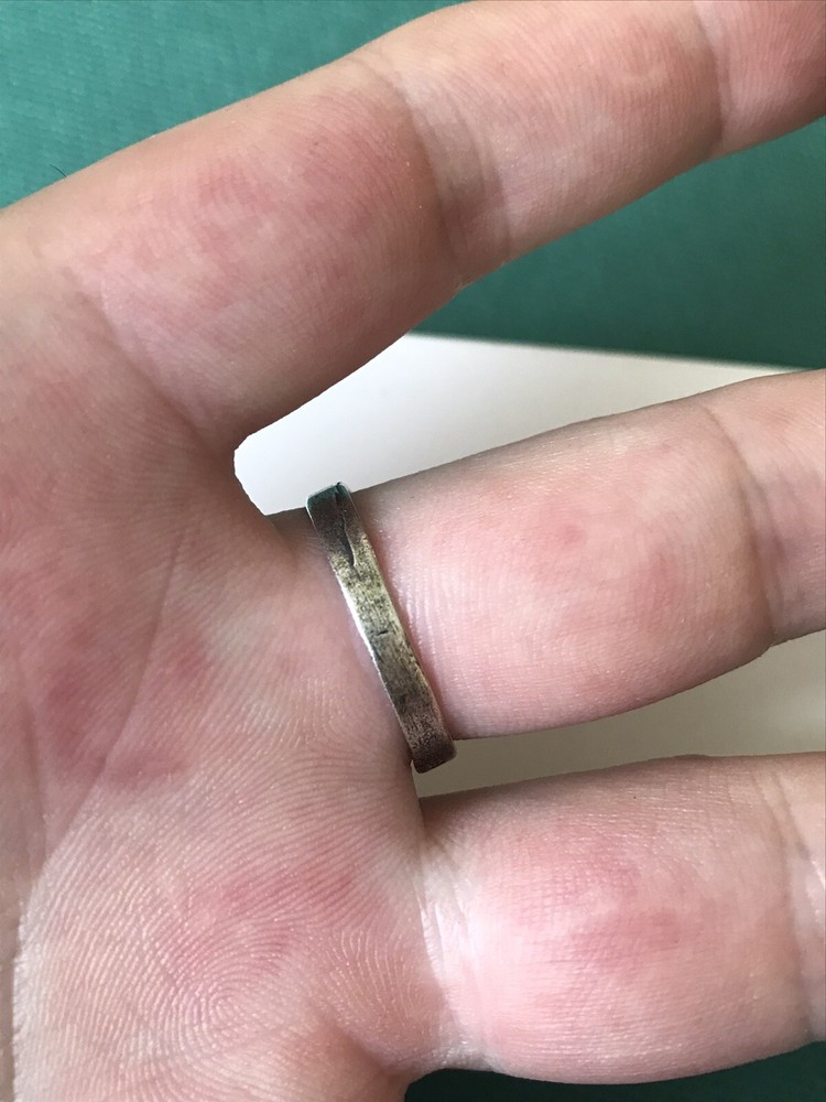 German silver ring. World War II.