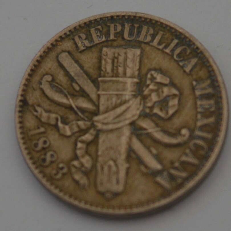 1883 Mexico 1 Centavo Coin
