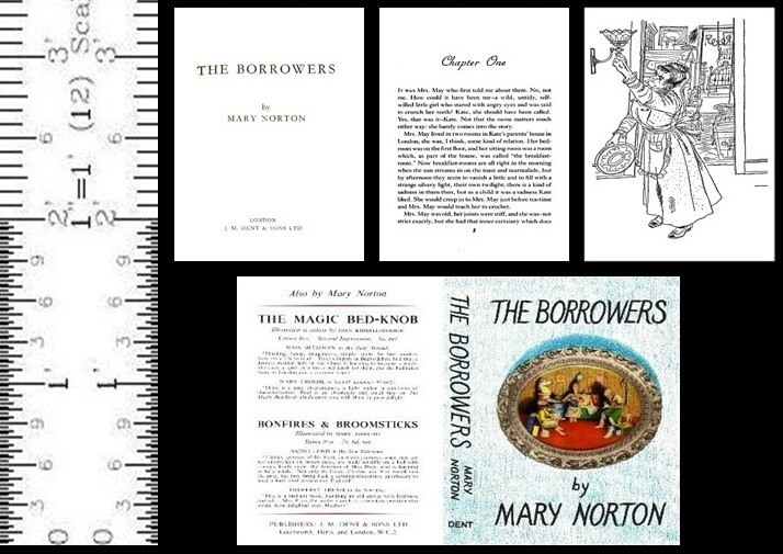 1:6 SCALE MINIATURE BOOK THE BORROWERS PLAYSCALE BARBIE SCALE