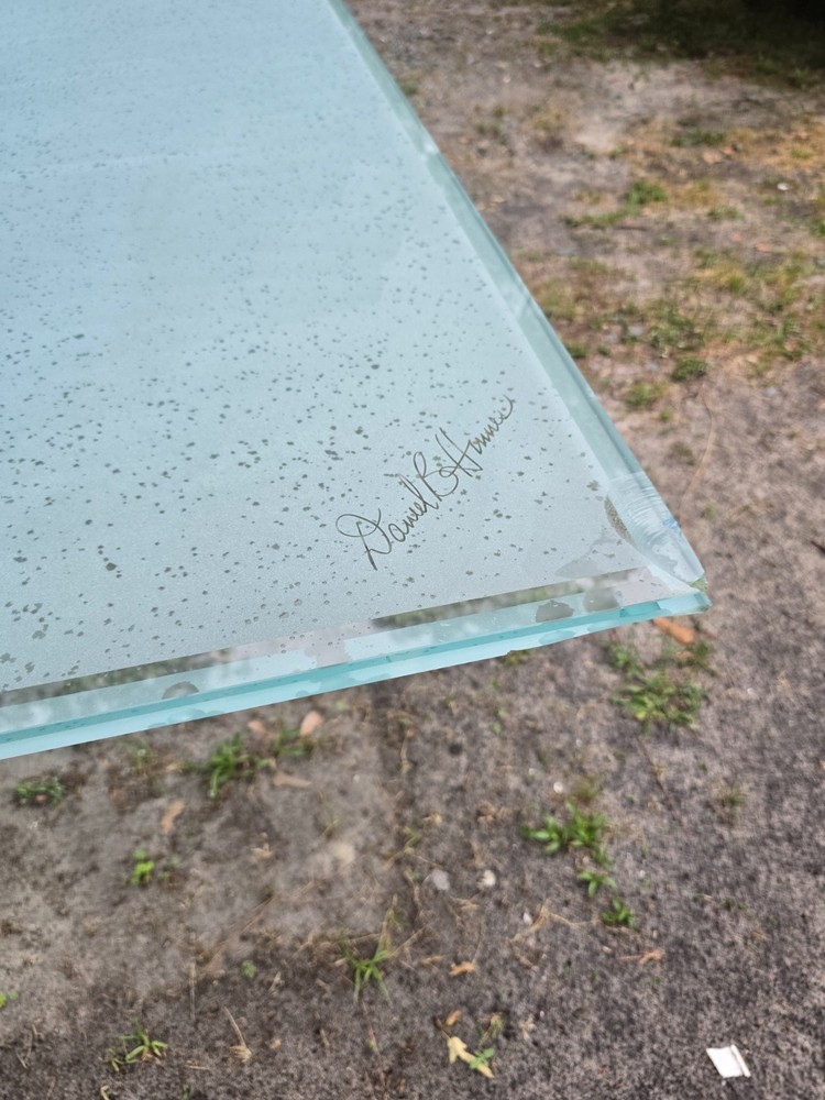 glass ping pong table