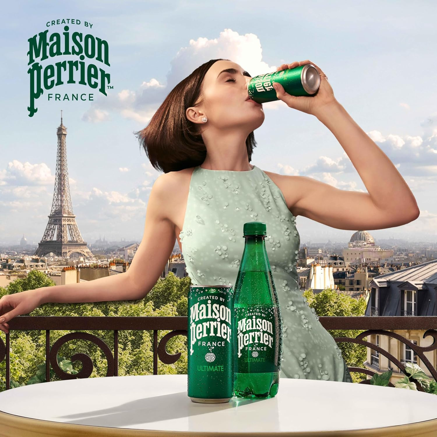 Maison Perrier Ultimate Sparkling Water, 11.15 Fl Oz Cans, 8 Count, 3 Pack