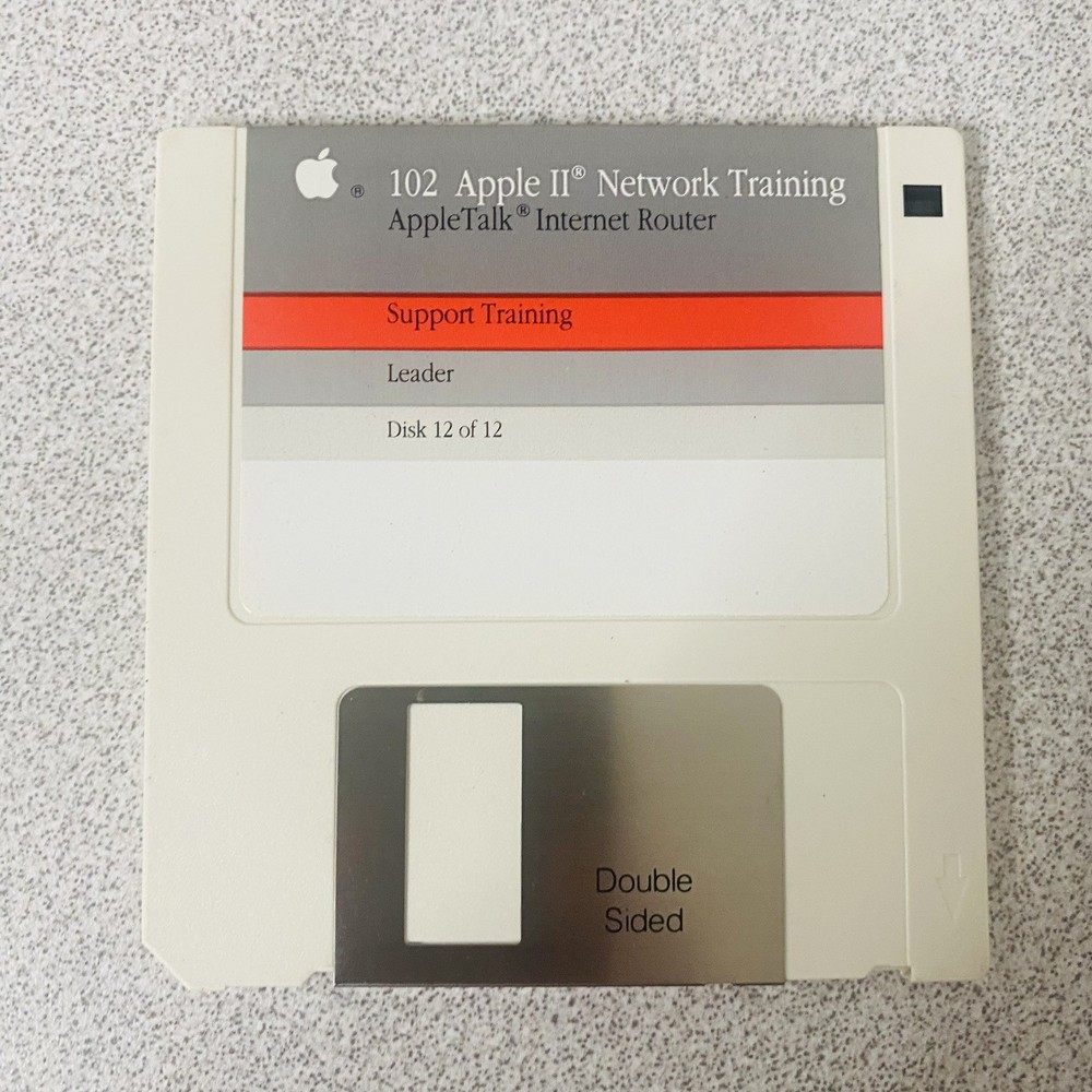 102 Apple II Network Support Training SET Of 12 1990 Vtg Software Complete Disk