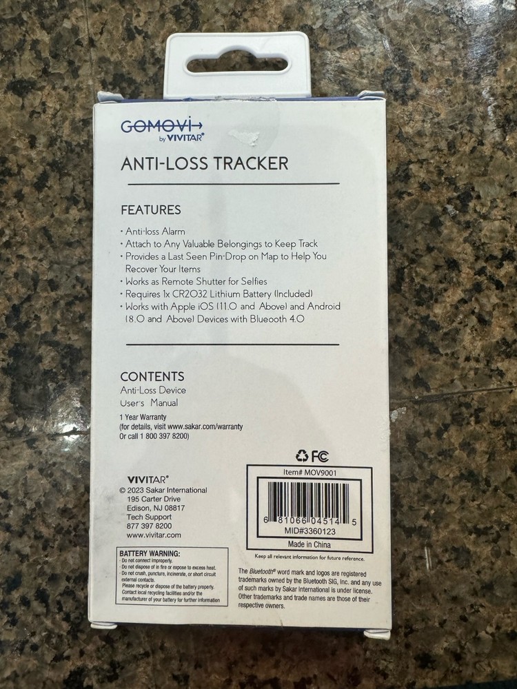 Gomovi Vivitar Anti Loss Tracker Bluetooth