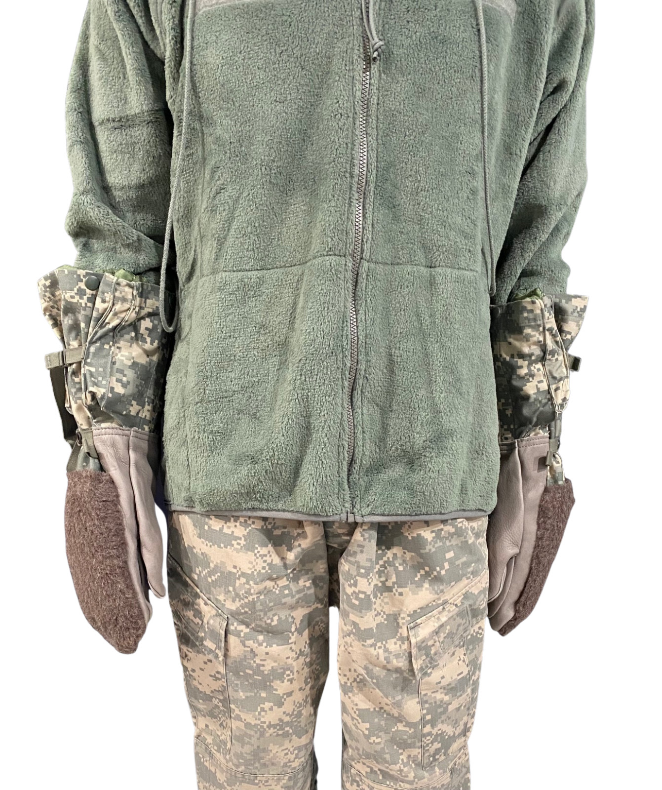 USGI Extreme Cold Weather Mitten Set Woodland Camo Medium