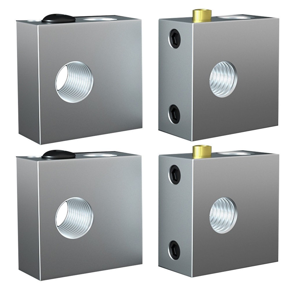 4pcs 3d Printer Heating Block 3d Printer Heater Block (Silver) 3d Printer Parts