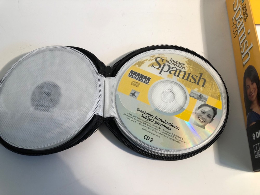 Instant Immersion Spanish Version 2.0 CD-ROM 9 Disc Set Unused CD Case IPod Comp