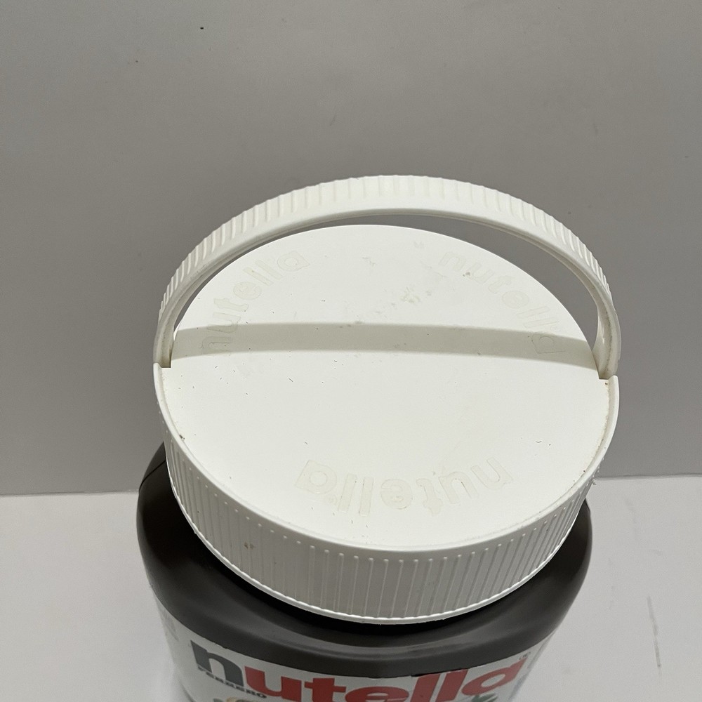 Giant Nutella Limited Edition EMPTY Jar Storage Container Collectable 11" Handle