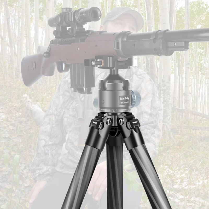US- Manbily Tripod Carbon Fiber Tripod, 32mm Tube, Max. Load 44lbs/20kg WZ-324