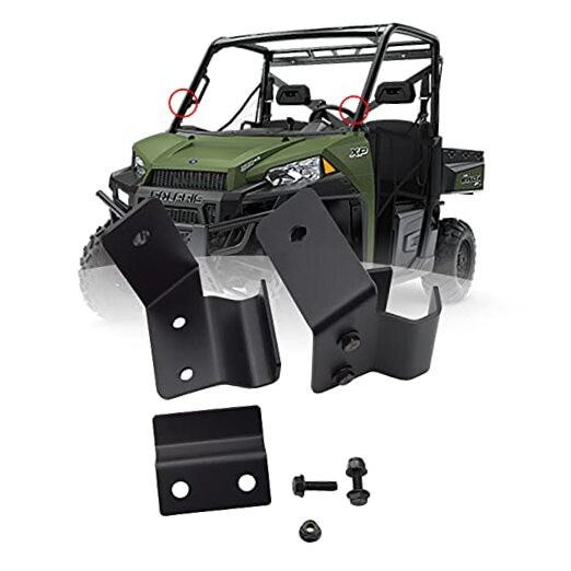 Front Side Pillar Pro-fit Cage Mounting Brackets Compatible with Polaris