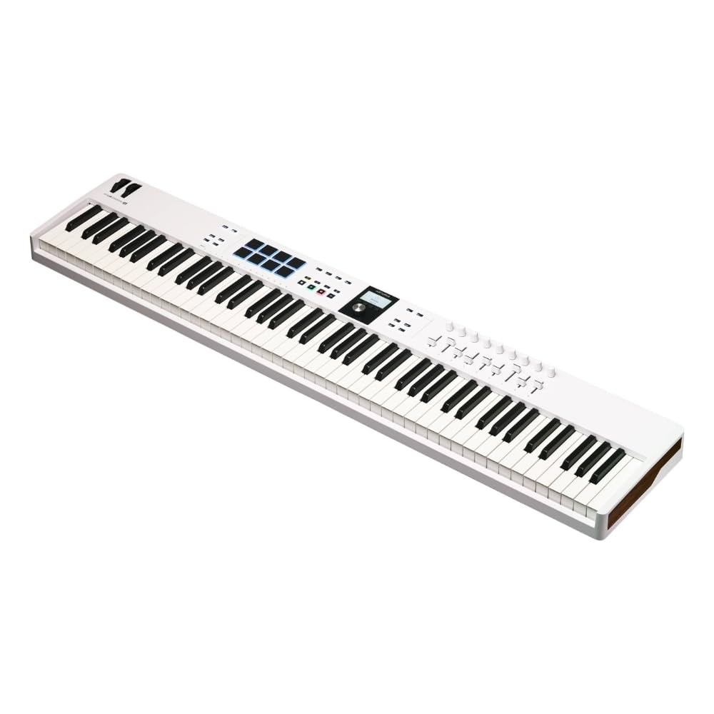 Arturia KeyLab Essential 88 mk3 Full-size Universal Midi Controller, White...