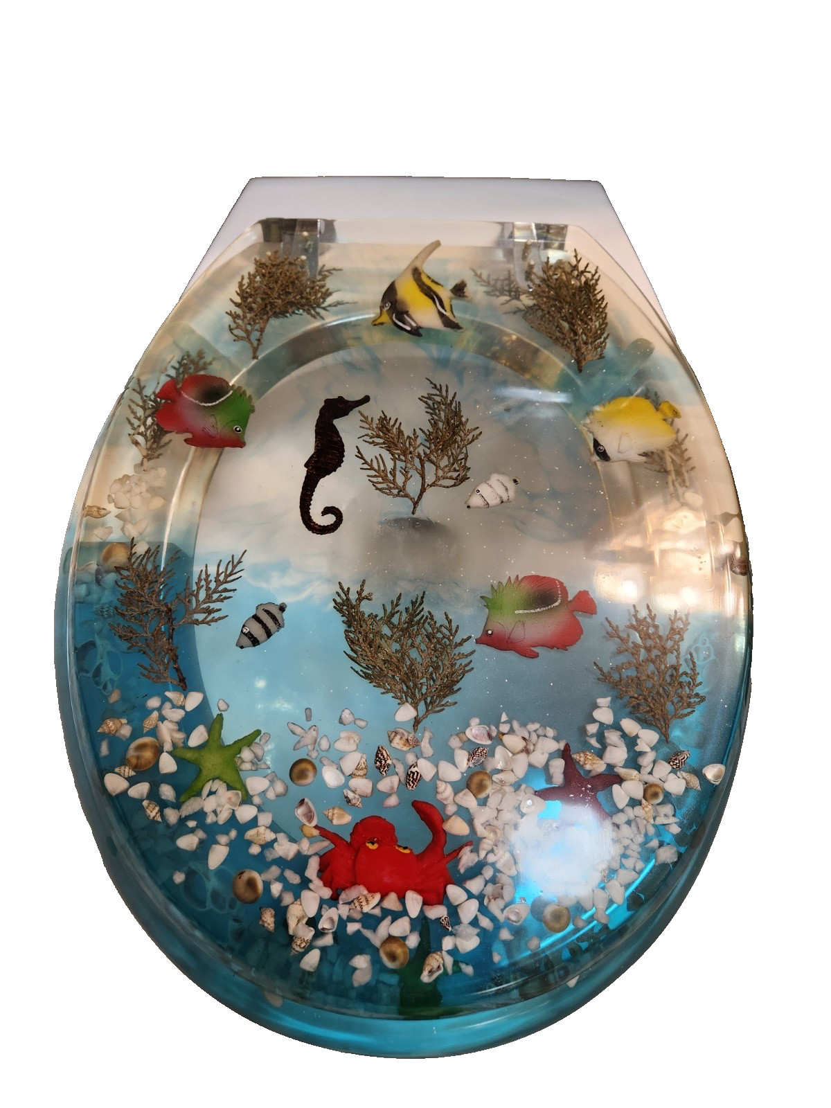Polyresin toilet seat