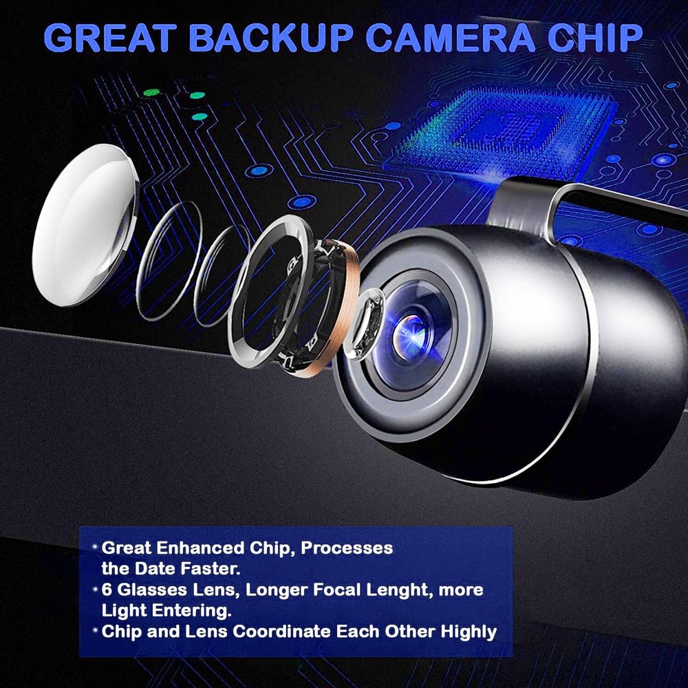 License Plate Backup Camera Rear & Front View for Clarion Universal Car