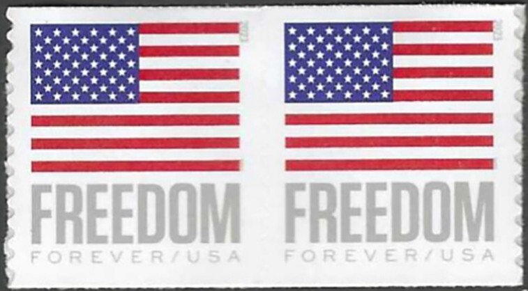 SC#5789A - Freedom Flag (BCA) Coil Pair MNH