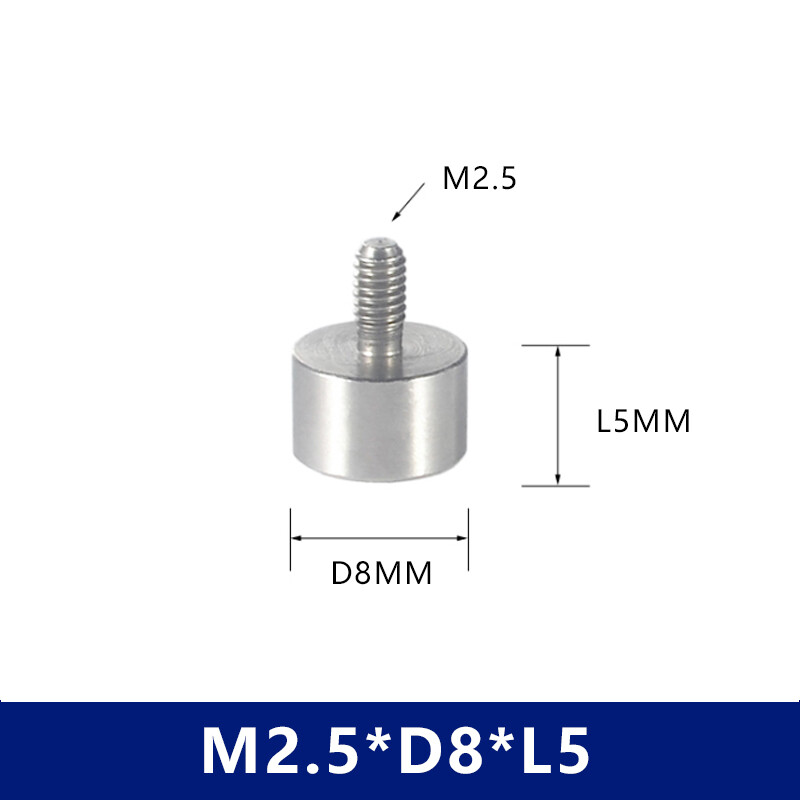 M2.5 Thread Flat Contact Points for Thickness Gauge Dial Indicator Depth Gauge