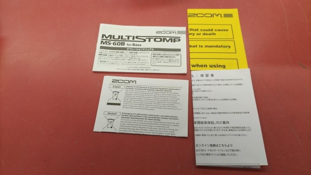 Zoom MS-60B Multi-Stomp Bass Pedal