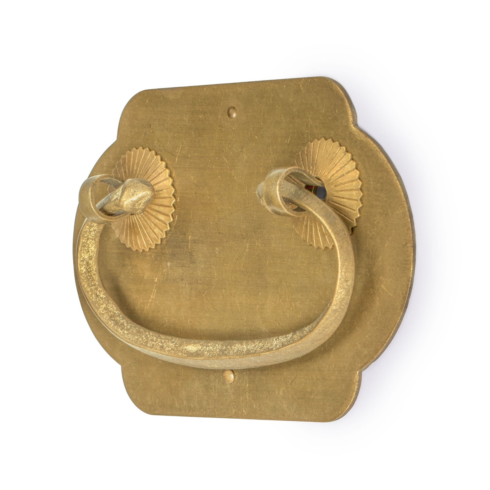 �Prosperity� Brass Drawer Pulls 4 x 2.7� - Set of 2