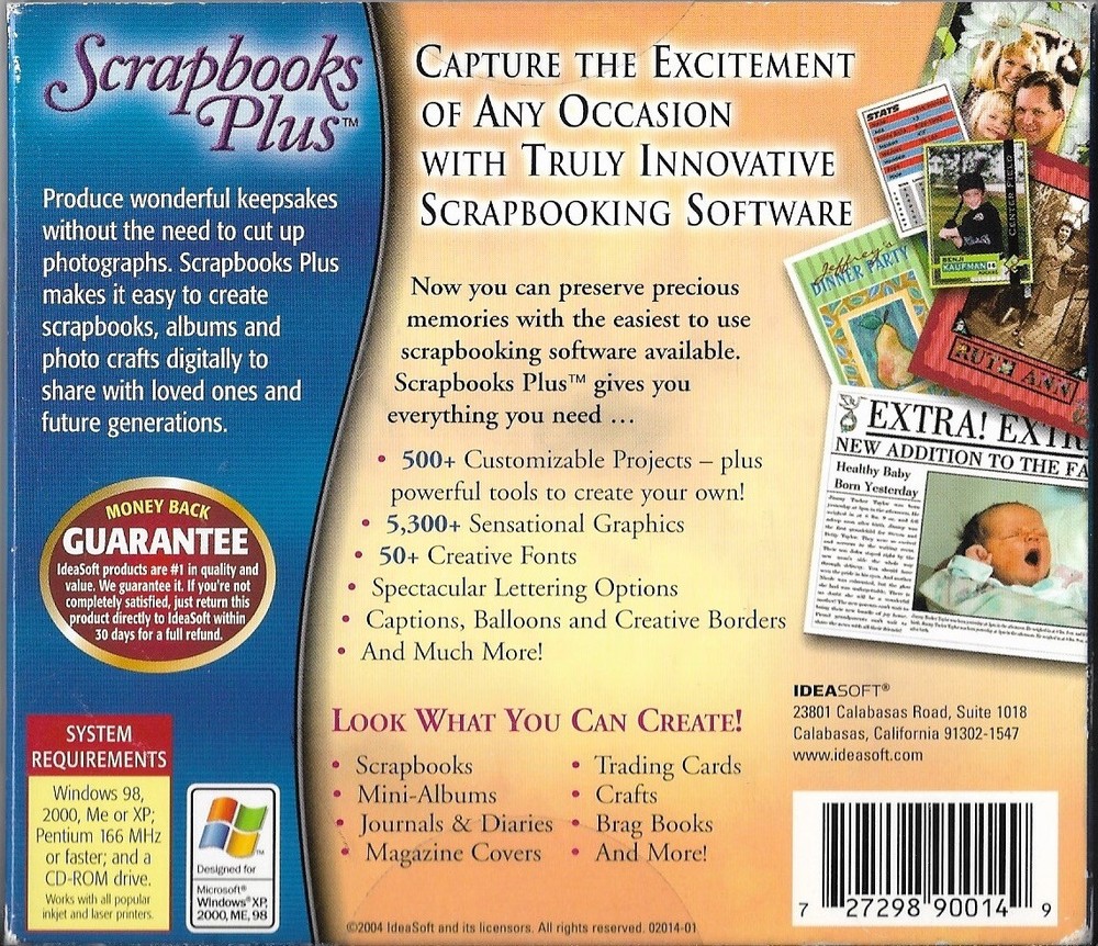 Nova Development Scrapbooks Plus - Full Version for Windows I01401WJ