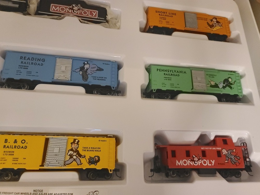1998 Bachmann Monopoly HO Scale Train Set New In Box