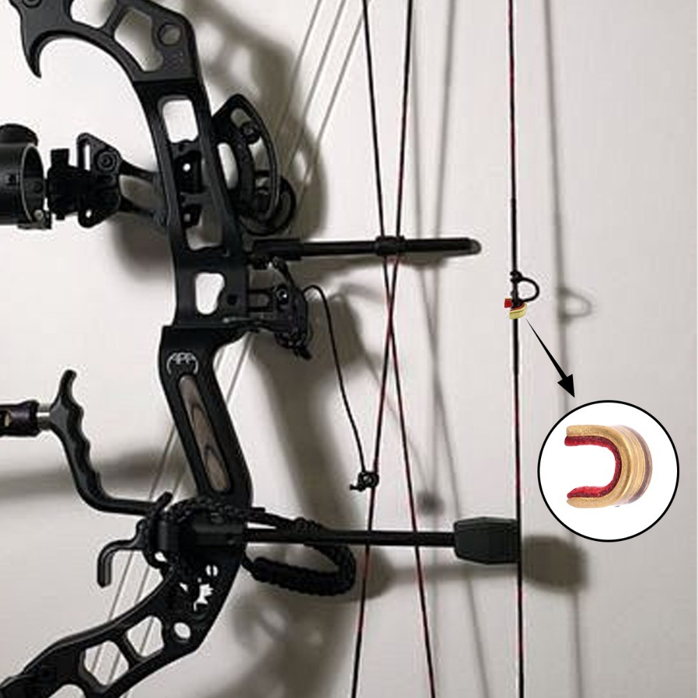 40 Packs Bow String Nock Points Arrows Bowstring Brass Nocking Point Set Archery