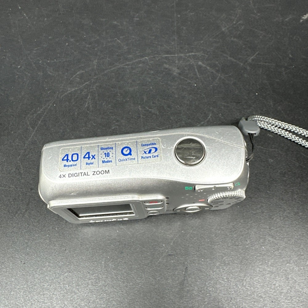 Olympus Camedia C-170 4.0MP Compact Digital Camera Silver Tested