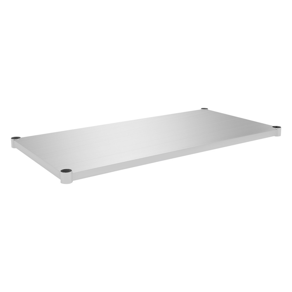 Silver Under Shelf for Work Tables Stainless Steel Adjustable Lower Shelf NEW