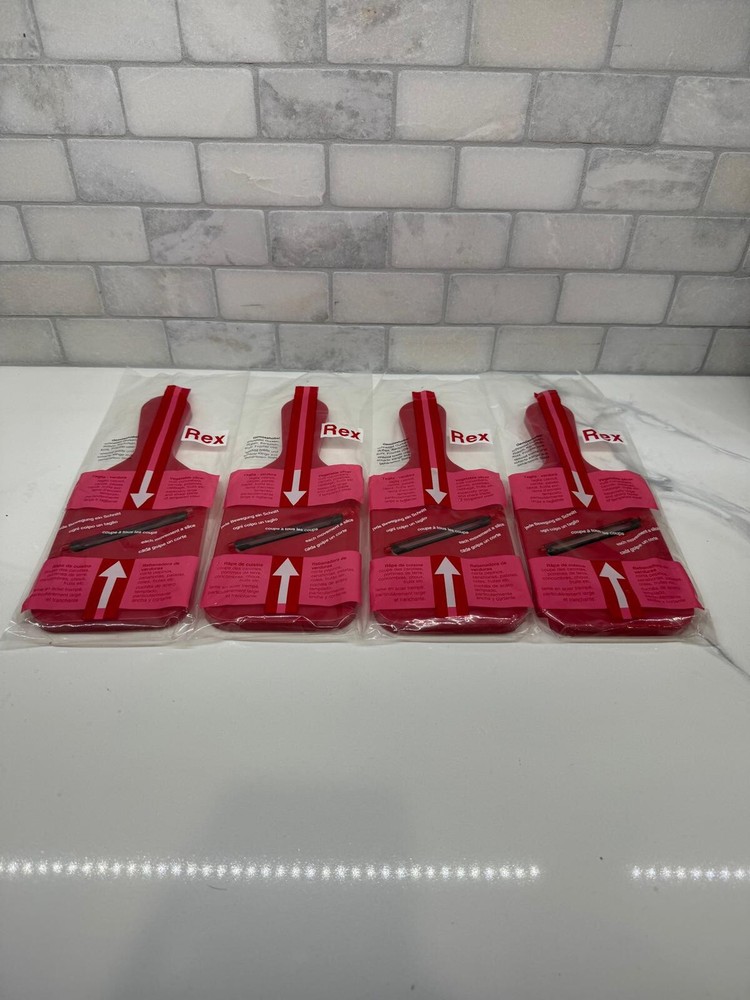 New Rex Plastic Vegetable Peeler Red - 4 Pack