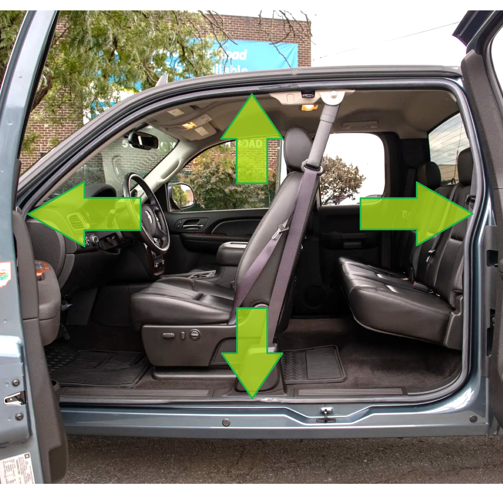 2007-2014 GMT900 GMC Sierra Extended Cab Door Seal Weatherstrip 2-Piece Set