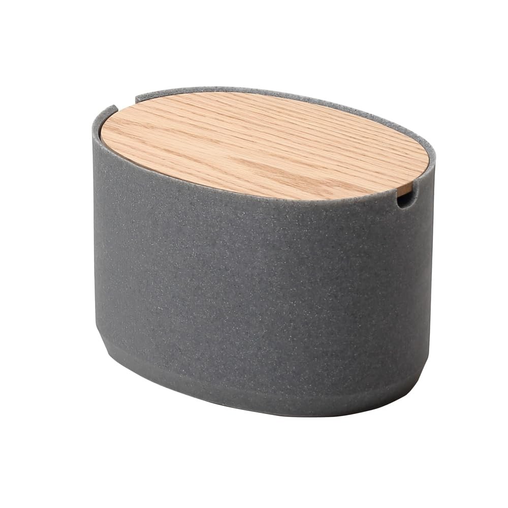 ideaco Oval Box M High stone sand gray