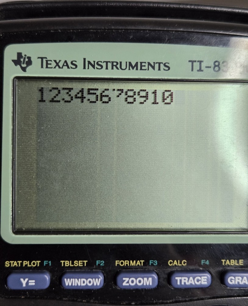 Texas Instruments TI-83 Plus Graphing Calculator - Black Tested And Working