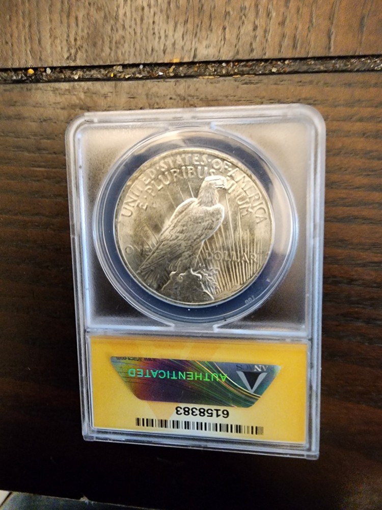 1924 $1 Peace Dollar MS 62