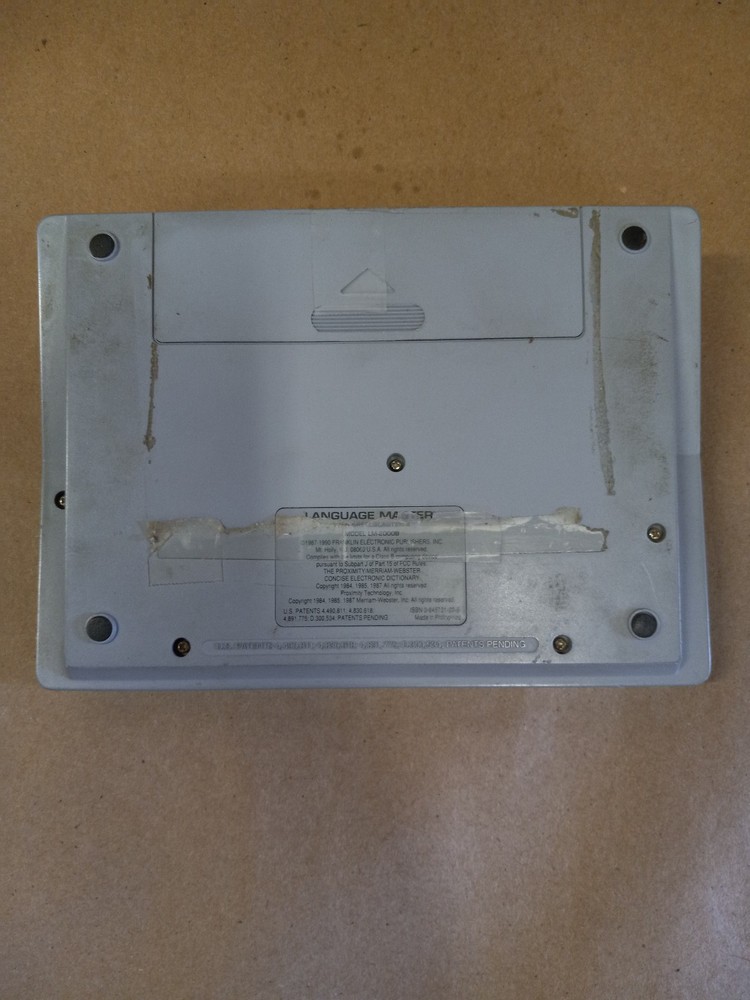 1987 Franklin Computer Dictionary Thesaurus LM-2000 Language Master Works