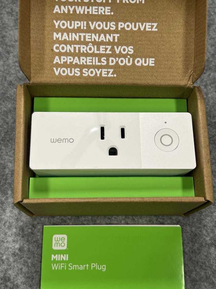 WeMo WiFi Enabled Mini Smart Plug - White