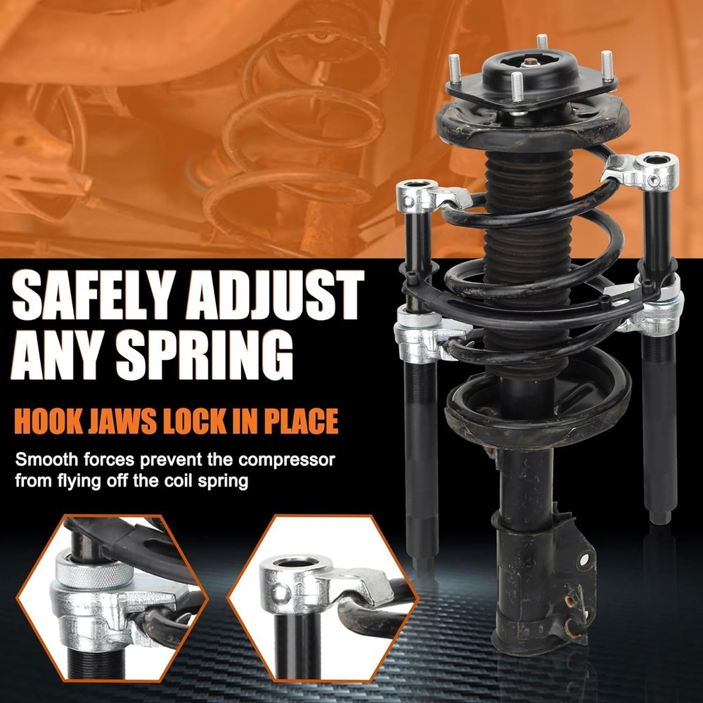 Coil Spring Compressor Tool, Heavy Duty Macpherson Strut Compressor...