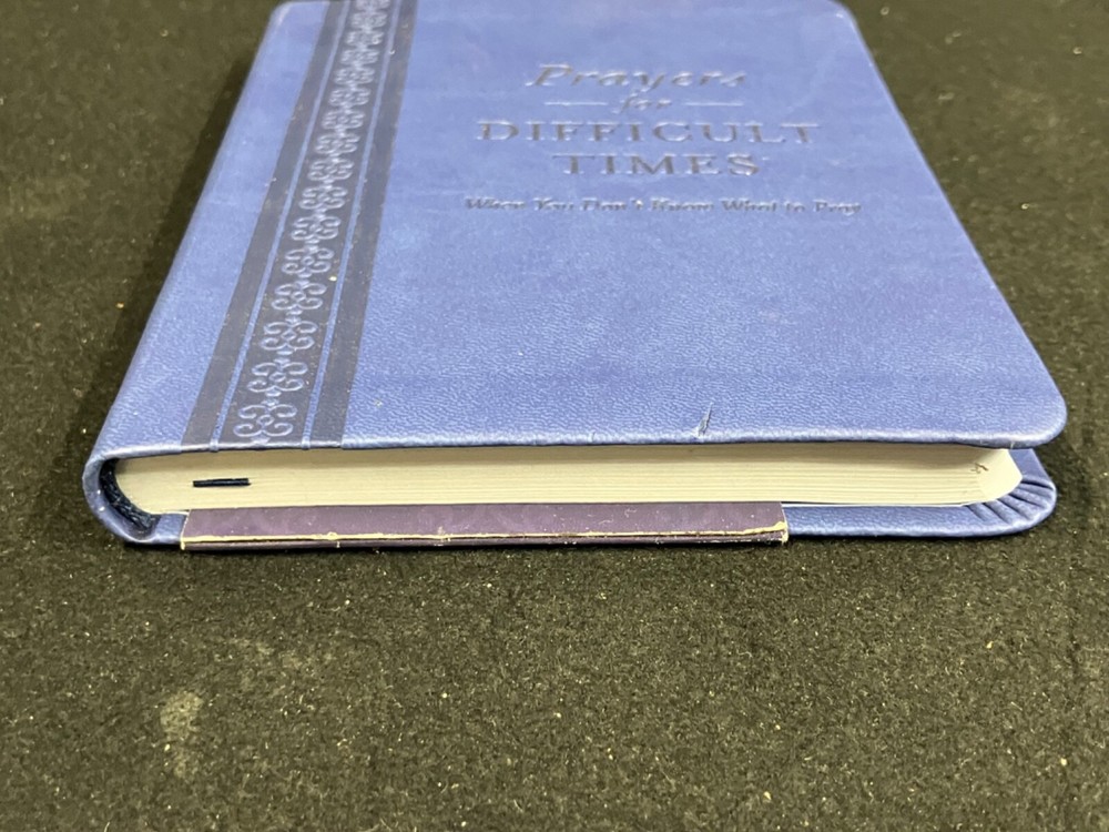PRAYERS FOR DIFFICULT TIMES BY ELLYN SANNA, 2012, LEATHERSOFT, NEW