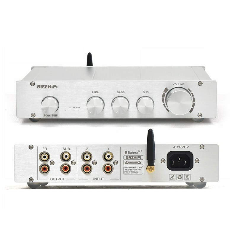 BRZHIFI-L1B Class A Preamplifier Bluetooth 5.0 DAC 2-Channel Wired Input