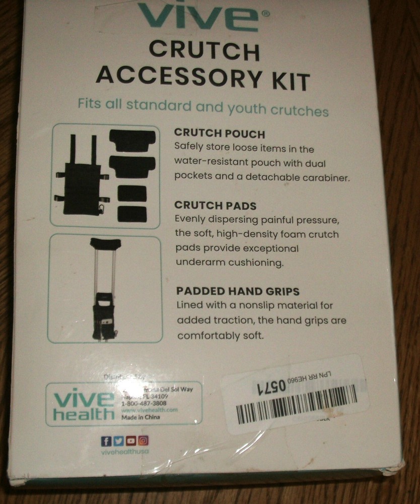 VIVE CRUTCH ACCESSORY KIT 5 PIECE SET