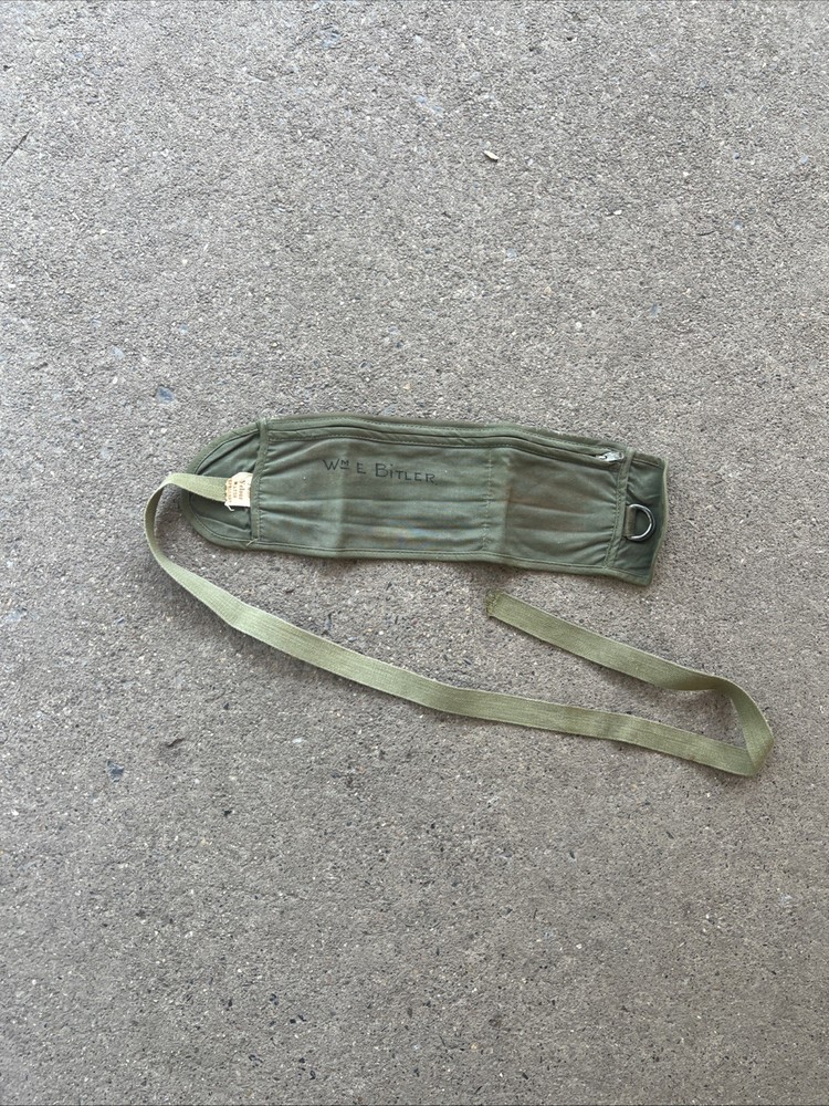 WW2 US Army OD Money Belt Named (AA377