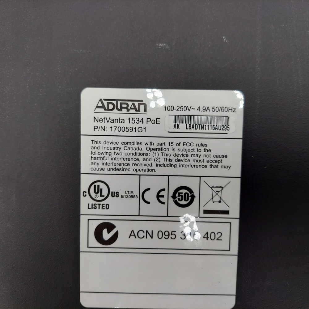 ADTRAN NETVANTA 1534P POE