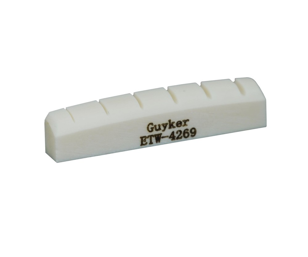 Guyker 42mm Guitar Bone Nut - White Pre-Slotted Bone Nuts for 6 String LP Les...