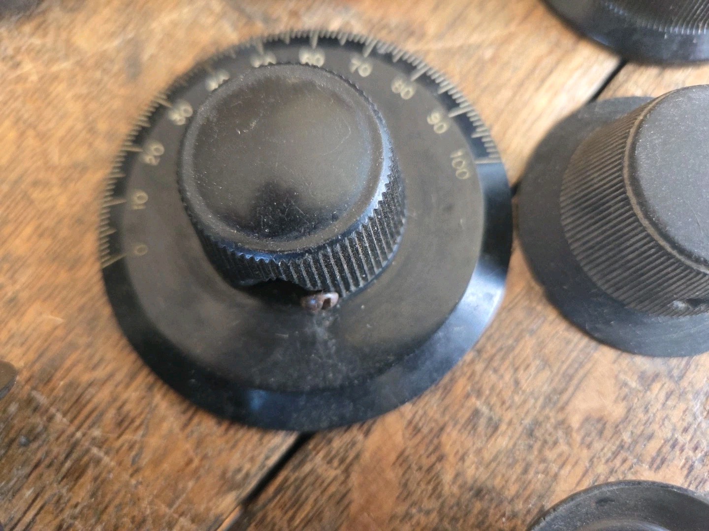Vintage Lot Of Radio Tuning Condensers, Rheostats, Knobs Etc. Early Radios