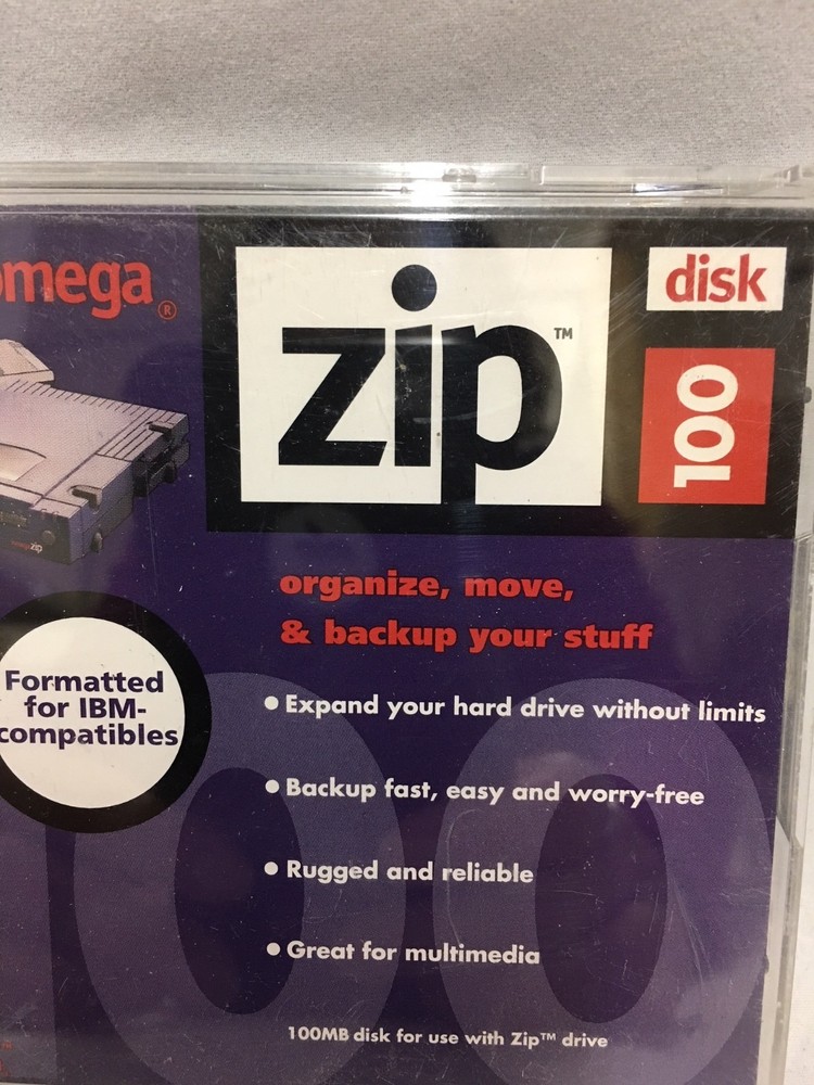 Iomega Zip 100MB Disk Formatted for IBM And Compatibles