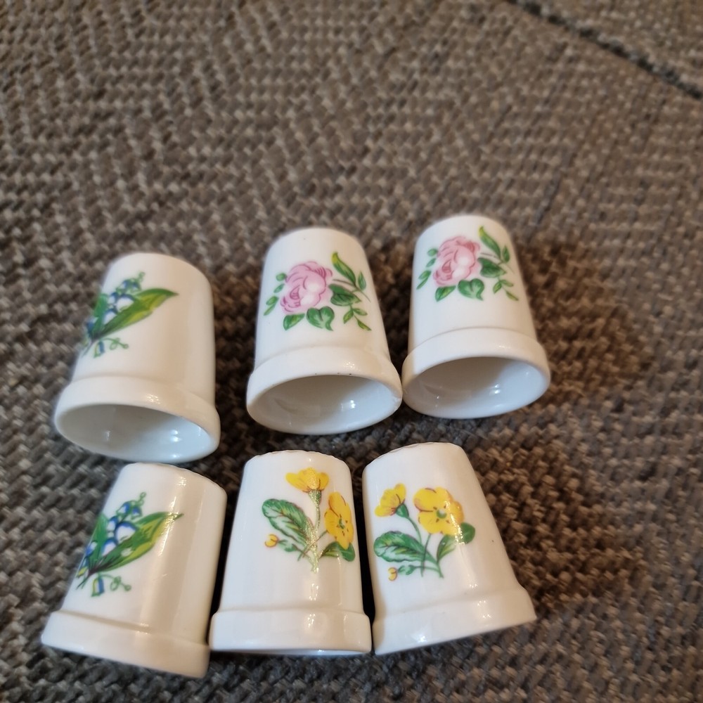 Flower Thimbles suitable for collectors.