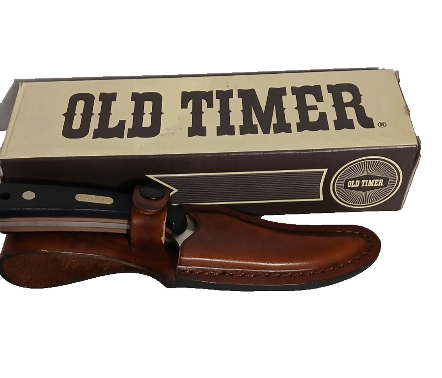 Old Timer 152OT Sharpfinger Fixed Blade Knife w/Box EUC