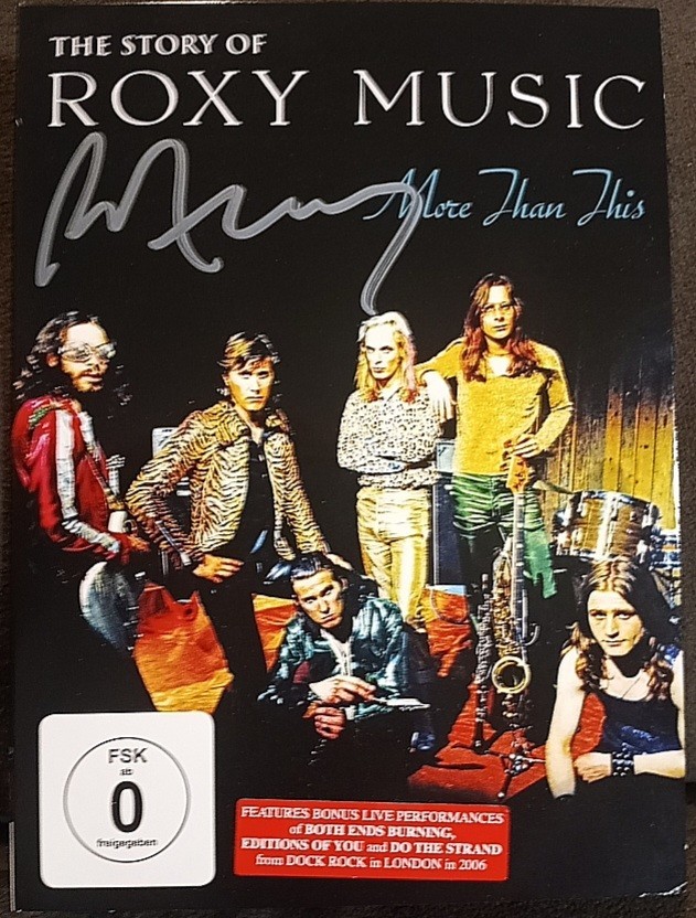 Roxy Music signed dvd Bryan Ferry More than This