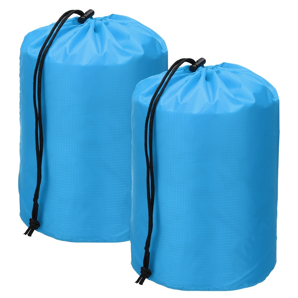 Drawstring Bag, Storage Bags, 9x16" & 2Pcs & Sky Blue