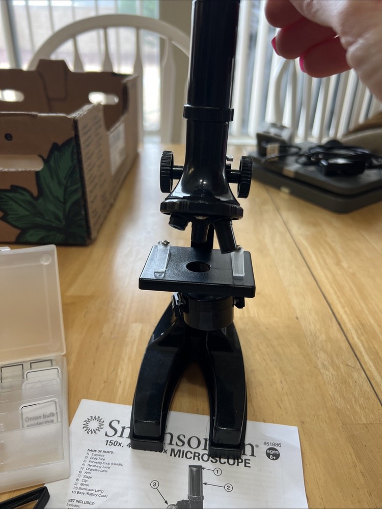 Microscope Kit Kids Ages 8+ STEM by Smithsonian