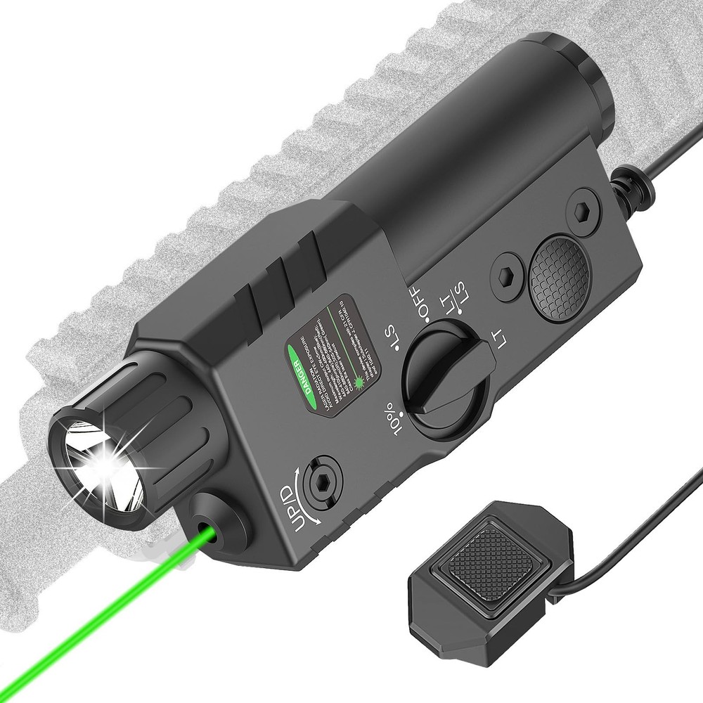 DEFENTAC 2000 Lumens Green Laser Light Combo