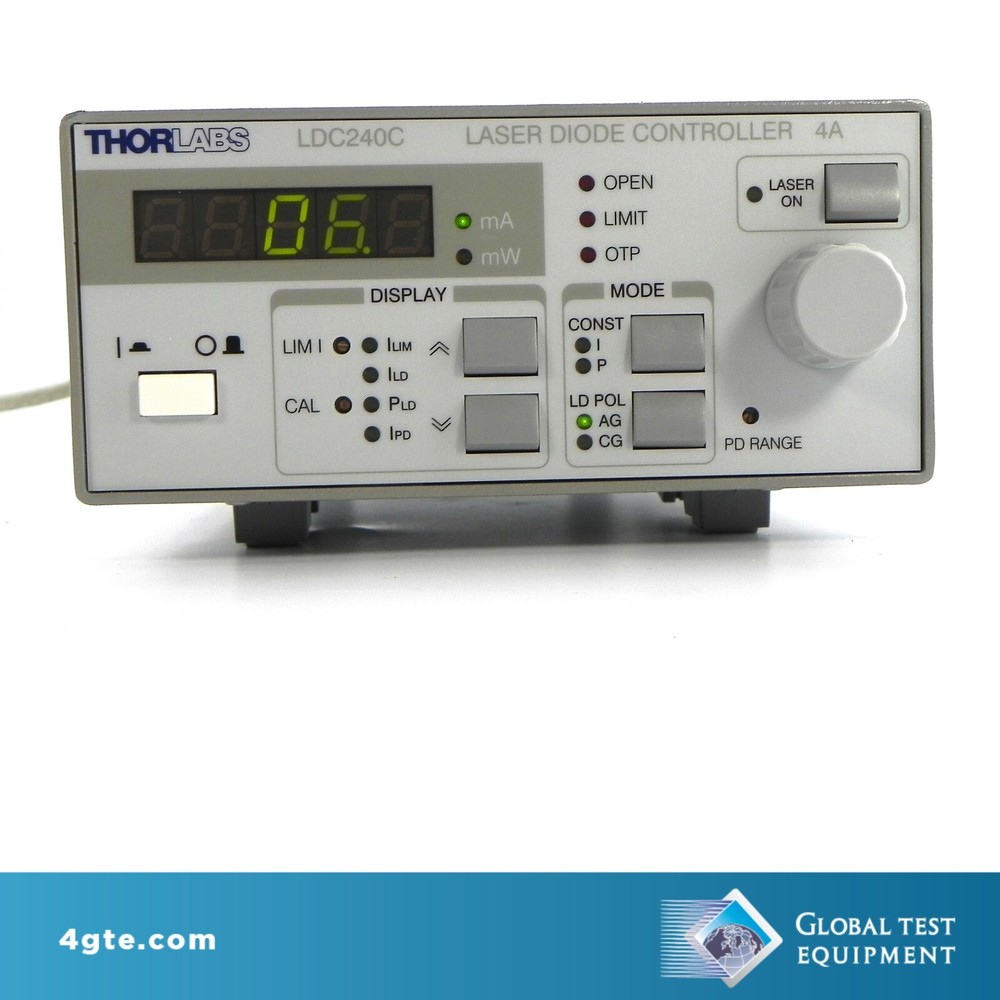 Thorlabs LDC240C Benchtop Laser Diode Controller, +/- 4A
