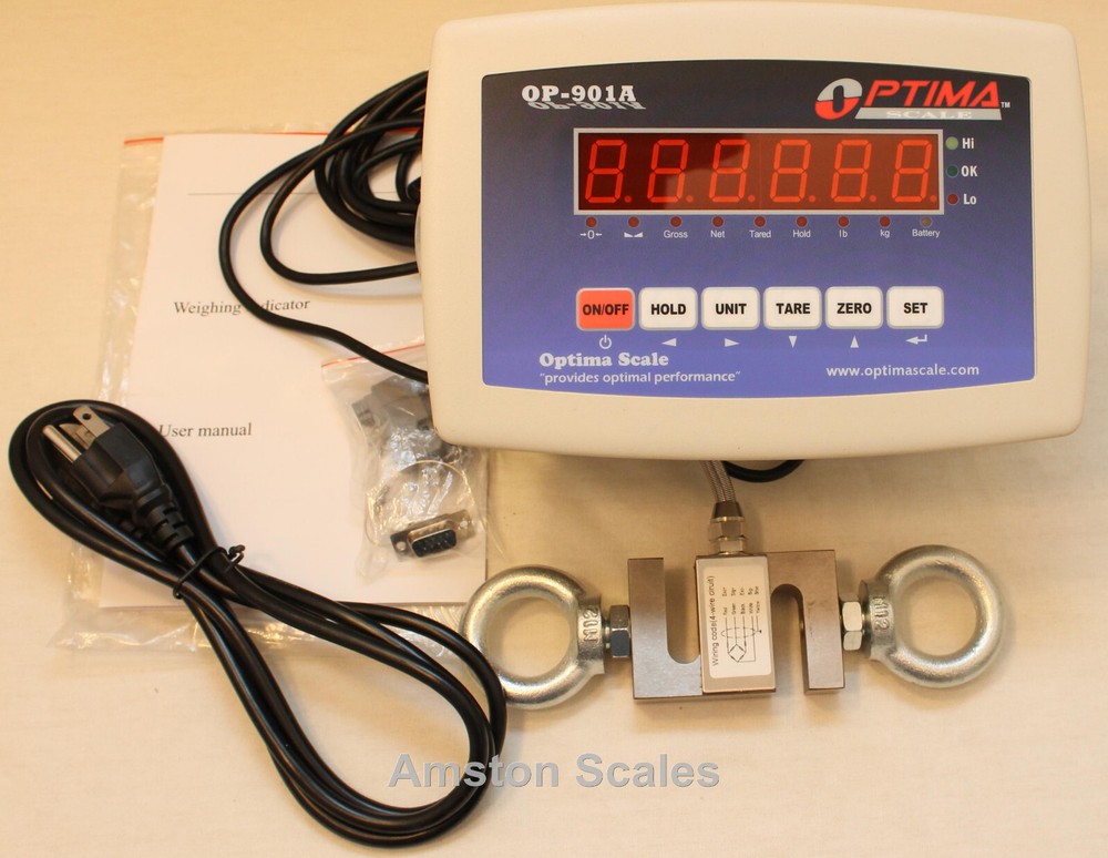 1000 LB S-TYPE LOAD CELL LED DISPLAY ARCHERY DRAW BOARD COMPOUND LONG BOW SCALE